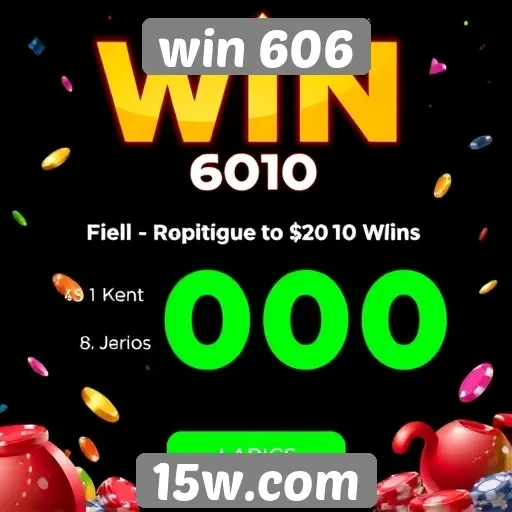 Eventos promocionais e bônus no win 606